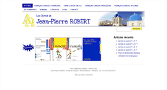 Desktop Screenshot of jeanpierrerobert.fr